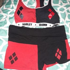 Harley Quinn two piece workout